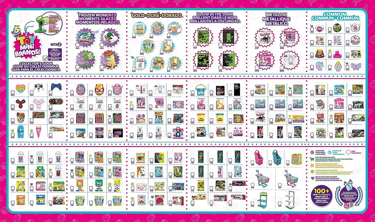 Zuru 5 Surprise Mini Brands- Series 4 Collector Checklist- RARE