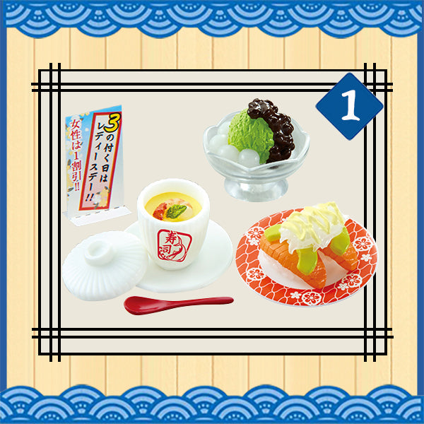 Rare 2015 Re-Ment Petit Sushi-Go-Round Full Set of 8 pcs <Free shipping (Except the United States)>