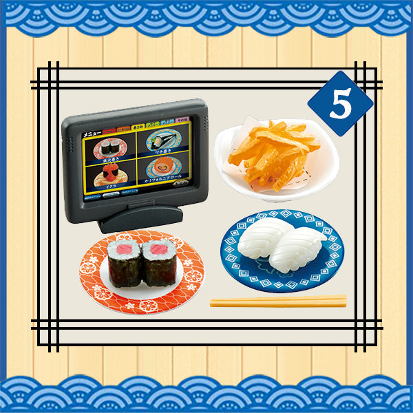 Rare 2015 Re-Ment Petit Sushi-Go-Round Full Set of 8 pcs <Free shipping (Except the United States)>