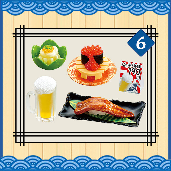 Rare 2015 Re-Ment Petit Sushi-Go-Round Full Set of 8 pcs <Free shipping (Except the United States)>