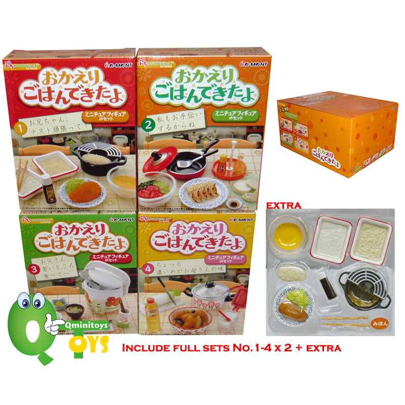 Rare 2012 Re-Ment Welcome Home Dinner's Ready! (Sold Individually)