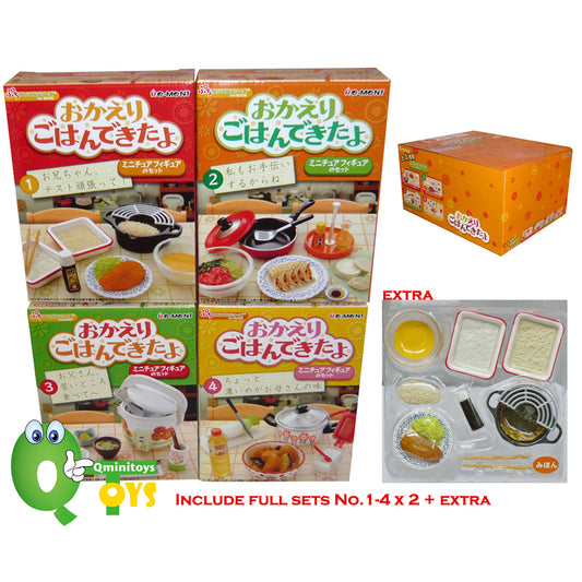 Rare 2012 Re-Ment Welcome Home Dinner's Ready! (Sold Individually)