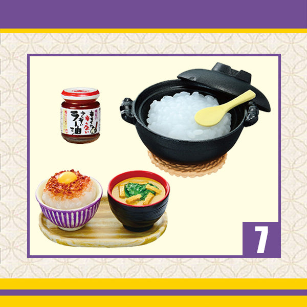 Rare 2016 Re-Ment Momoya the Japanese Nostalgic Meals Full Set of 8 pcs <Free shipping (Except the United States)>