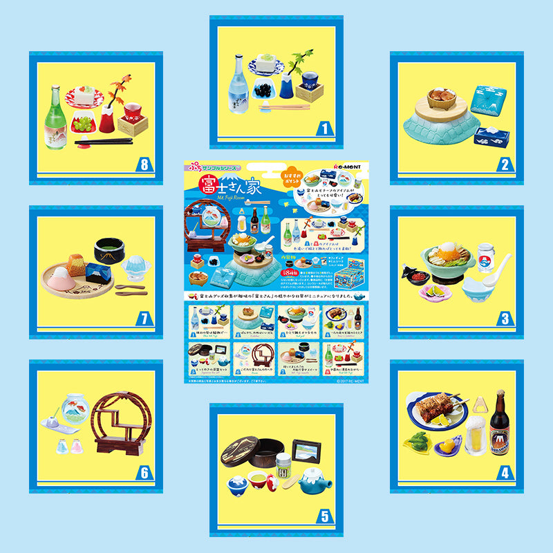 Rare 2017 Re-Ment Mt. Fuji Room Full Set of 8 pcs <Free shipping (Except the United States)>