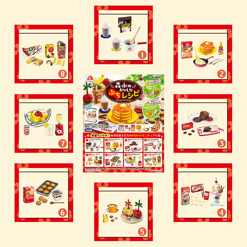 Rare 2018 Re-Ment Morinaga Sweets Recipe (Sold Individually) <Free shipping (Except the United States)>
