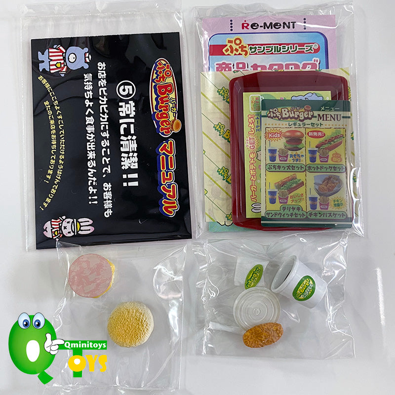 Rare 2003 Re-Ment Petit Burger Restaurant Full Set of 10 pcs <Free Shipping>