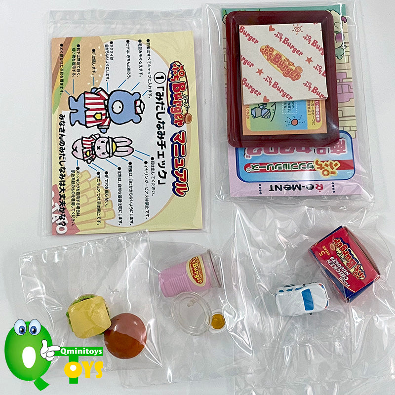 Rare 2003 Re-Ment Petit Burger Restaurant Full Set of 10 pcs <Free Shipping>