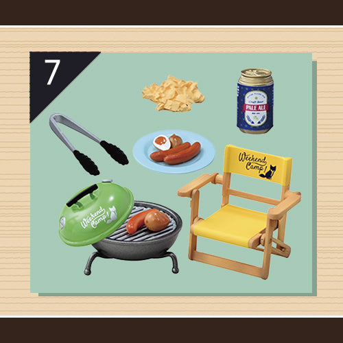 Rare 2019 Re-Ment Let's go! Weekend Camp! Full Set of 8 pcs <Free shipping (Except the United States)>