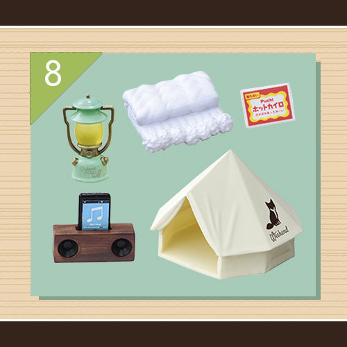 Rare 2019 Re-Ment Let's go! Weekend Camp! Full Set of 8 pcs <Free shipping (Except the United States)>