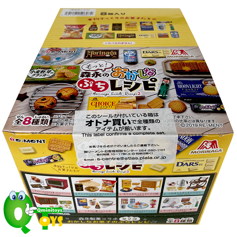 Rare 2019 Re-Ment Morinaga Sweets Recipe 2 Full Set of 8 pcs <Free Shipping>