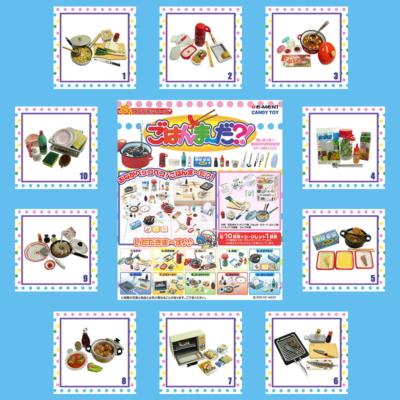 Rare 2005 Re-Ment Is Dinner Ready?! Full Set of 10 pcs <Free shipping (Except the United States)>