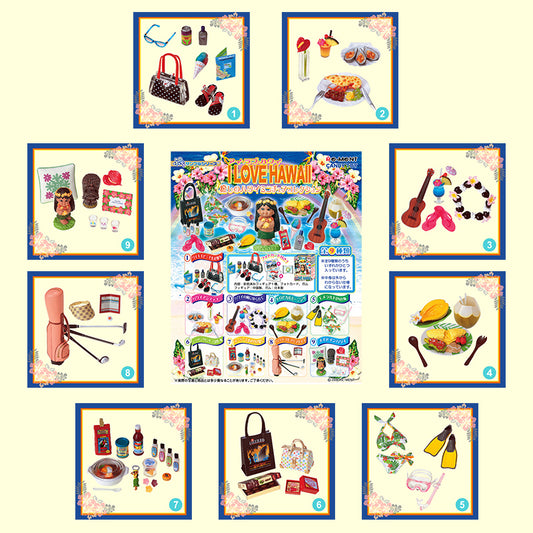 Rare 2006 Re-Ment I Love Hawaii (Sold Individually) <Free shipping (Except the United States)>