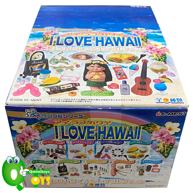 Rare 2006 Re-Ment I Love Hawaii Full Set of 9 pcs <Free shipping (Except the United States)>