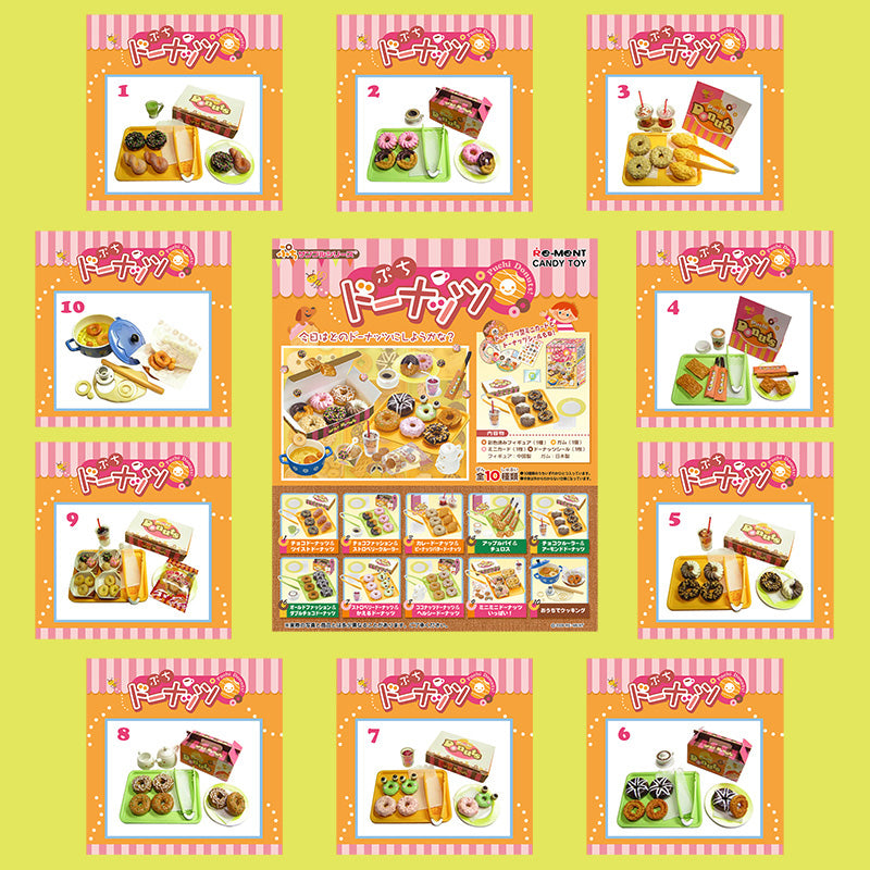 Rare 2006 Re-Ment Petit Donuts Full Set of 10 pcs (Japanese or American versions) <Free Shipping>