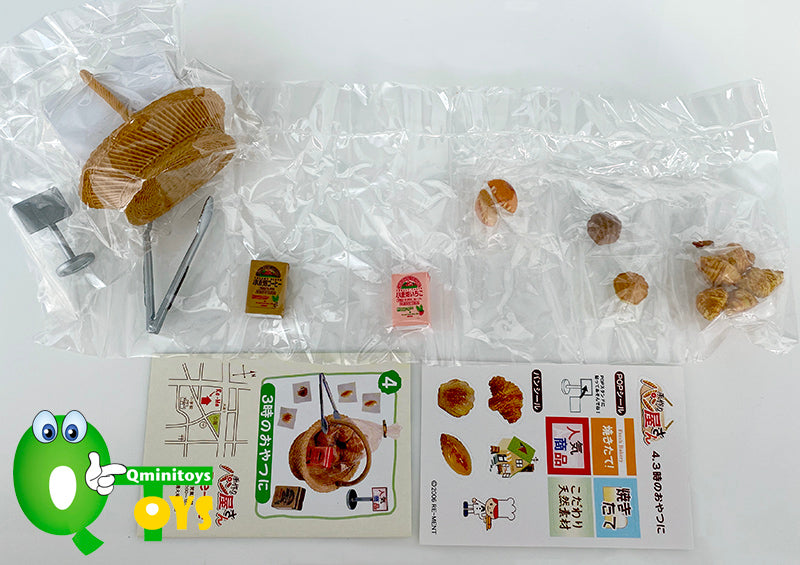 Rare 2006 Re-Ment Handmade Baked Bread Shop Full Set of 10 pcs