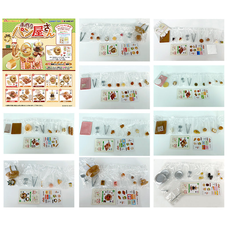 Rare 2006 Re-Ment Handmade Baked Bread Shop Full Set of 10 pcs