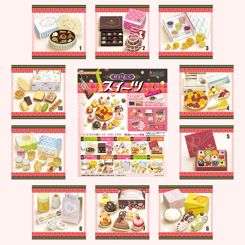 Rare 2006 Re-Ment Luxury Cakes and Sweets Full Set of 10 pcs <Free shipping (Except the United States)>