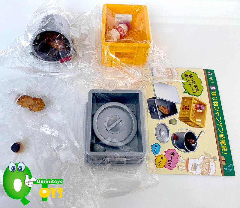 Rare 2006 Re-Ment School Lunch Meal Set Full Set of 10 pcs (Outer box was color fading) <Free Shipping>