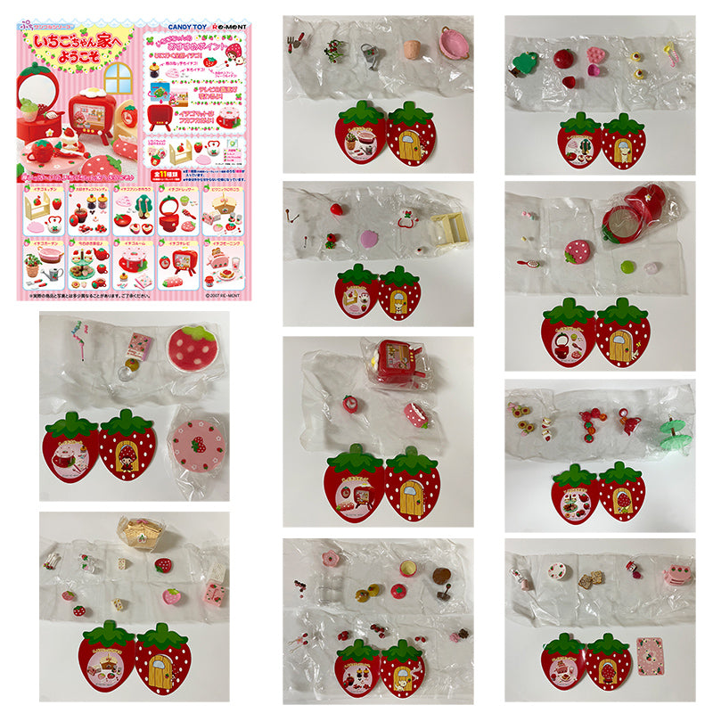 Rare 2007 Re-Ment Strawberry House Full Set of 10 pcs <Free Shipping>