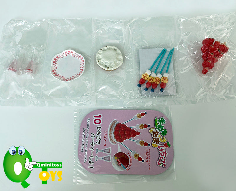 Rare 2007 Re-Ment Strawberry Green Bean and Egg Full Set of 10 pcs <Free Shipping>