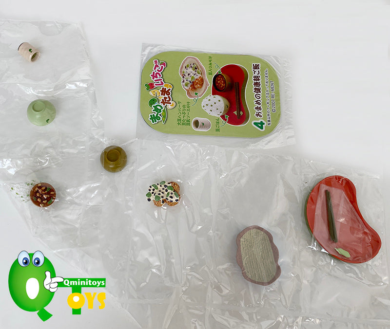 Rare 2007 Re-Ment Strawberry Green Bean and Egg Full Set of 10 pcs <Free Shipping>