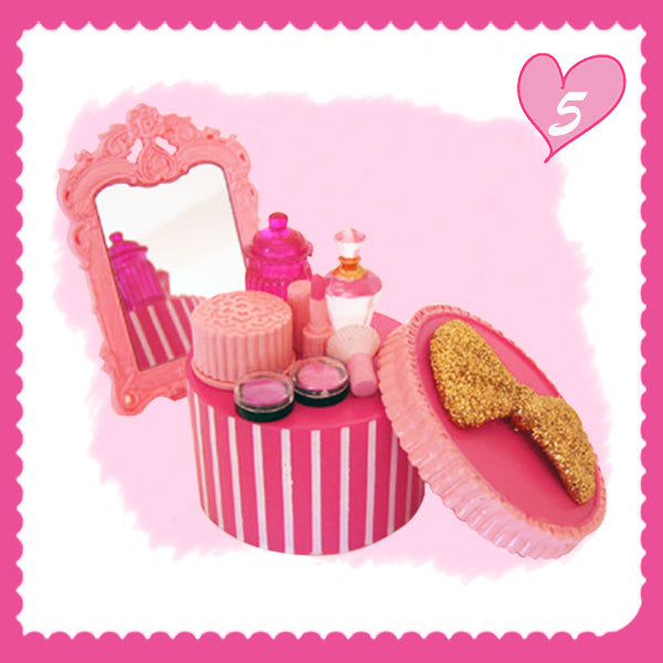 Rare 2008 Re-Ment Lovely Pink Full Set of 8 pcs