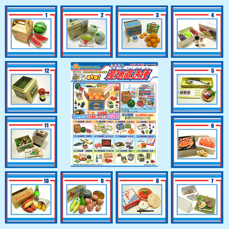 Rare 2003 Re-Ment Hometown Direct Delivery Service Full Set of 12pcs