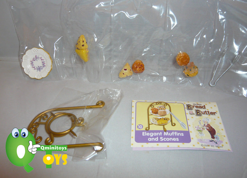 Rare 2007 Re-Ment Bread and Butter Full Set of 10 pcs <Free Shipping>