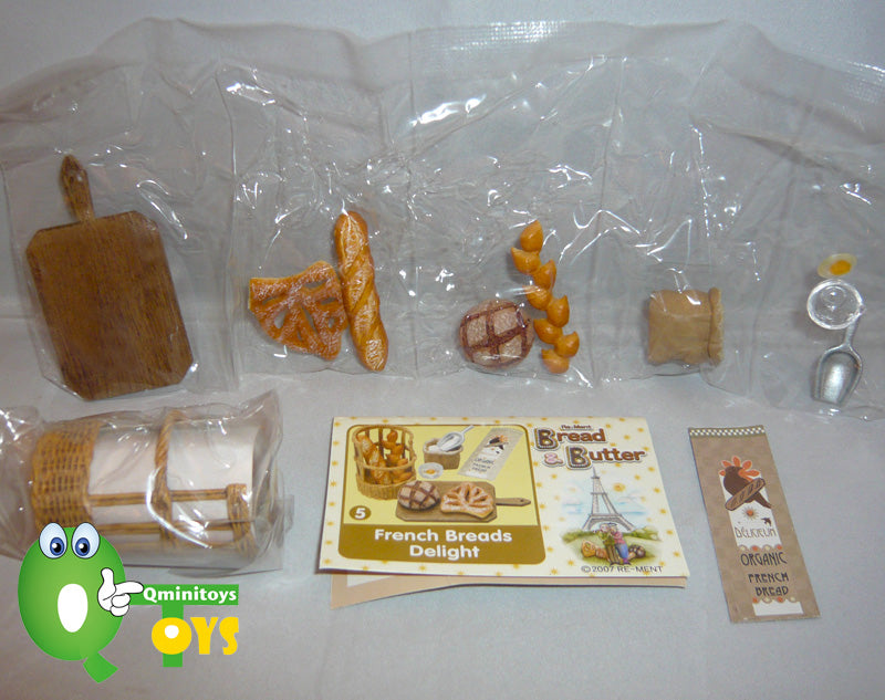 Rare 2007 Re-Ment Bread and Butter Full Set of 10 pcs <Free Shipping>