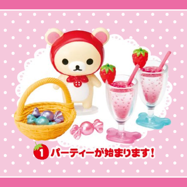 Rare 2011 Re-Ment Rilakkuma Strawberry Sweets Party Full Set of 8 pcs <Free shipping (Except the United States)>