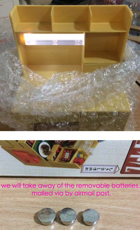 Rare 2006 Re-Ment Student Writing Desk with Light <Free shipping (Except the United States)>