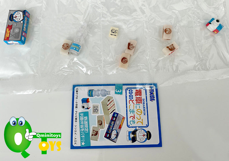 Rare 2014 Re-Ment Doraemon take the train Full Set of 8 pcs <Free Shipping>