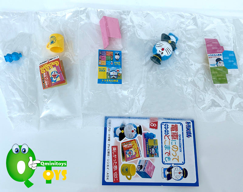 Rare 2014 Re-Ment Doraemon take the train Full Set of 8 pcs <Free Shipping>