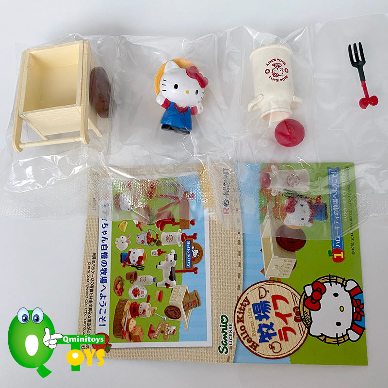 Rare 2014 Re-Ment Hello Kitty Farm Life Full Set of 8 pcs