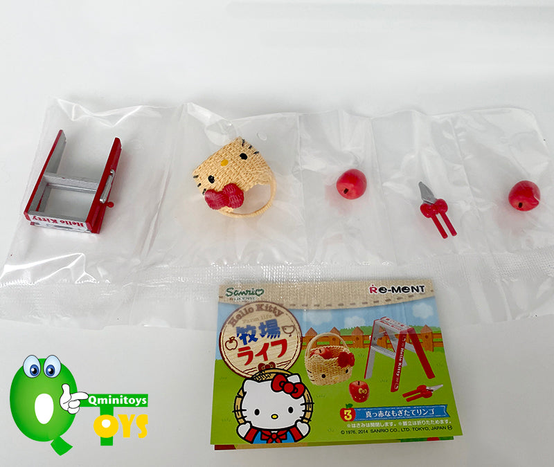 Rare 2014 Re-Ment Hello Kitty Farm Life Full Set of 8 pcs