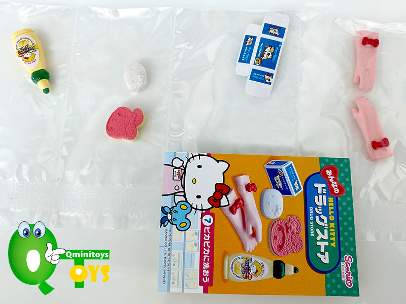 Rare 2013 Re-Ment Hello Kitty Everyone's Drug Store Full Set of 8 pcs <Free Shipping>