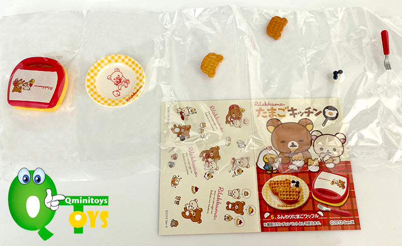 Rare 2012 Re-Ment Rilakkuma Egg Dishes Kitchen Full Set of 8 pcs <Free Shipping>