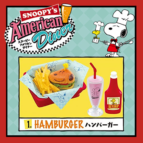 Rare 2014 Re-Ment Snoopy American Diner Full Set of 8 pcs <Free Shipping>