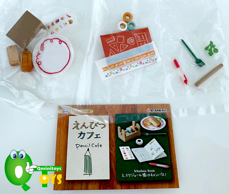 Rare 2019 Re-Ment Pencil Cafe Full Set of 8 pcs <Free Shipping>